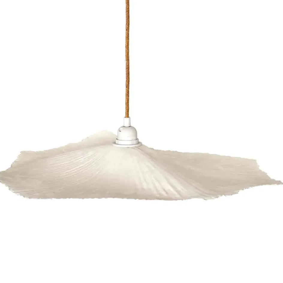 Fabrique de Styles Suspensions*Abat-jour blanc beige d60cm - Louise