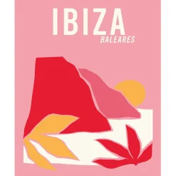 Fabrique de Styles Cadres Déco Et Affiches*Affiche "Ibiza baléares" rose 30x40cm