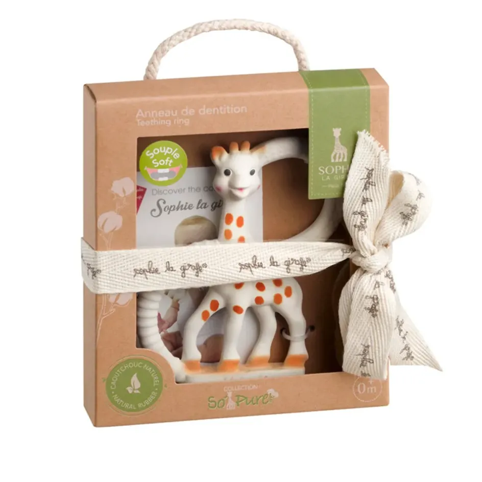 Enfant Fabrique de Styles Jouets*Anneau dentition so'pure souple - Sophie la girafe