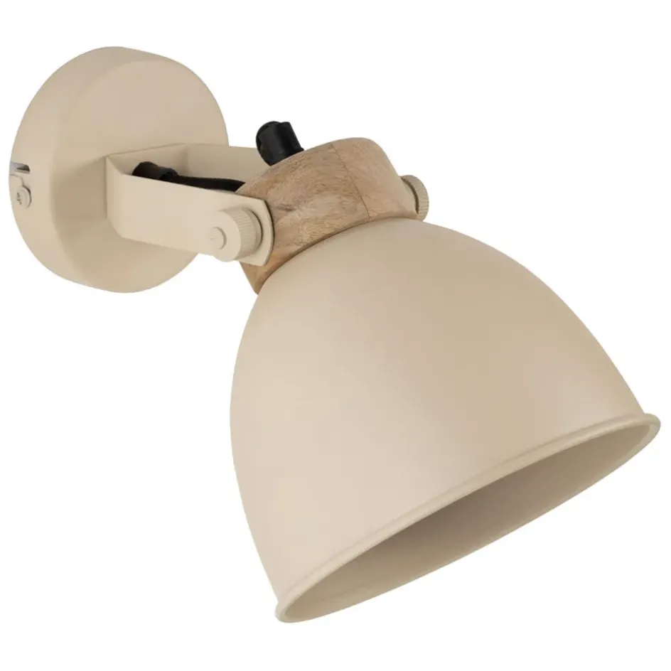 Fabrique de Styles Appliques*Applique en fer et manguier h27cm - Lowri