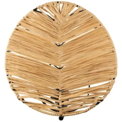 Fabrique de Styles Appliques*Applique en raphia et fer naturel et noir h32cm - Tulum