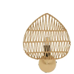 Fabrique de Styles Appliques*Applique feuille le avec intérupteur H33cm corde de papier - Calyp