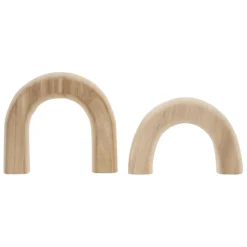 Fabrique de Styles Petits Objets Déco*Arc en bois x2 à poser - flotille
