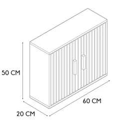 Fabrique de Styles Buffets Et Vitrines*Armoire murale 2 portes en bois 60xh50cm - Kara