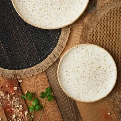 Fabrique de Styles Assiettes*Assiette à dessert d20.5cm en faience - lisere