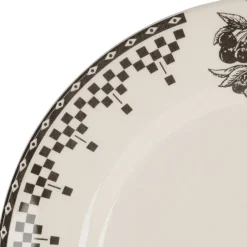Fabrique de Styles Assiettes*Assiette à dessert en faïence d22.5cm - Damier