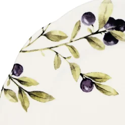 Fabrique de Styles Assiettes*Assiette à dessert en faïence blanche d20.3cm - Meredith