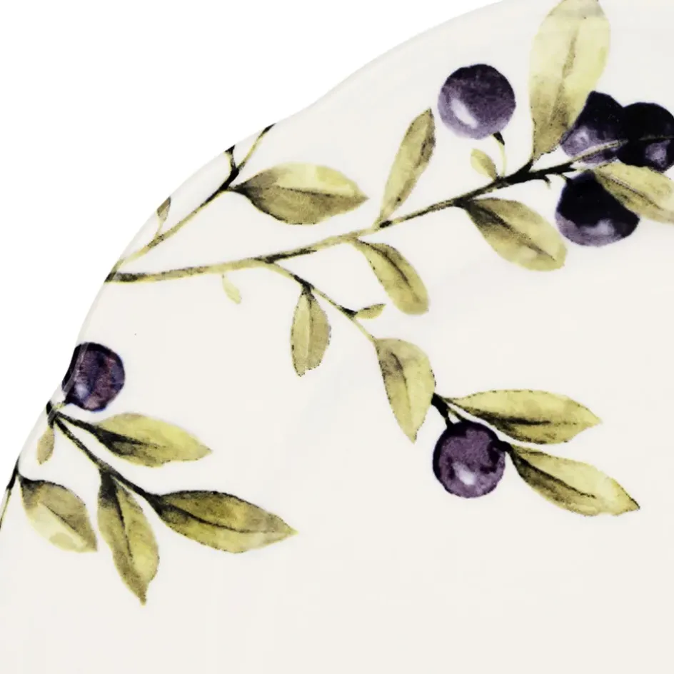 Fabrique de Styles Assiettes*Assiette à dessert en faïence blanche d20.3cm - Meredith