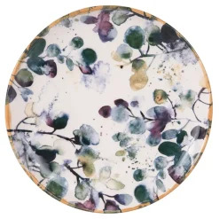 Fabrique de Styles Assiettes*Assiette à dessert en faïence blanc d22.5cm - Garden