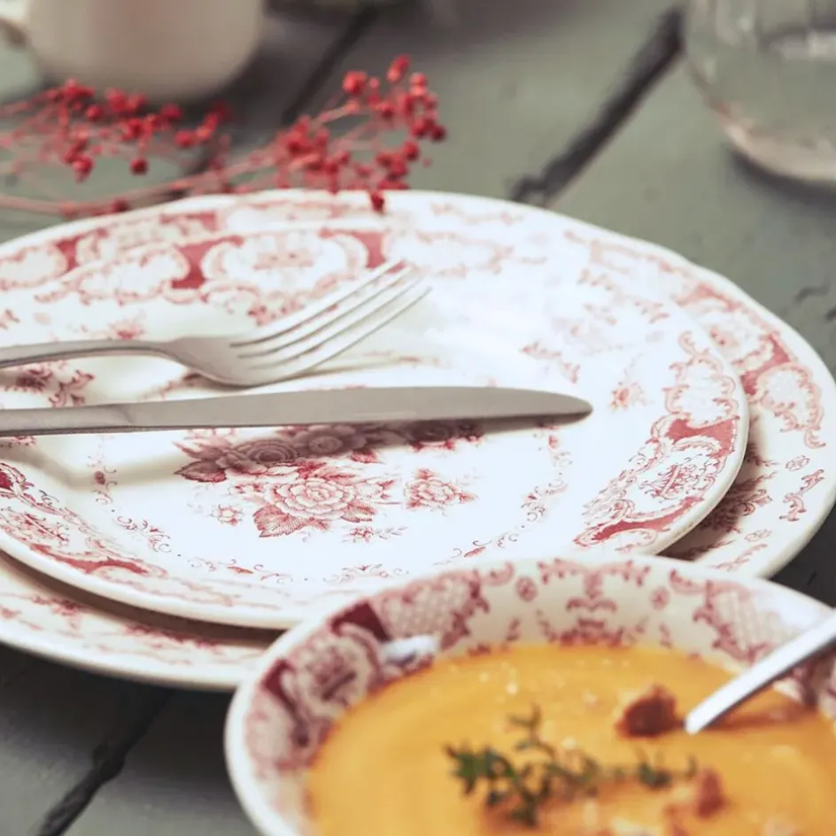 Fabrique de Styles Assiettes*Assiette à dessert en faience d20cm - clothilde