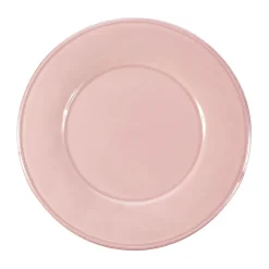 Fabrique de Styles Assiettes*Assiette a dessert en faïence rose poudré d23.5cm -constance