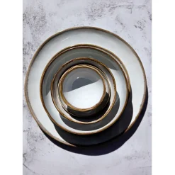 Fabrique de Styles Assiettes*Assiette a dessert en grès nacré d20cm - Nori