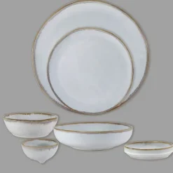 Fabrique de Styles Assiettes*Assiette a dessert en grès nacré d20cm - Nori