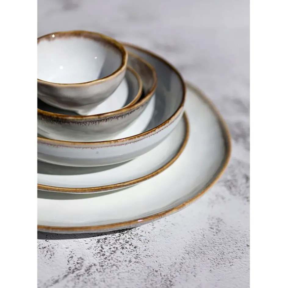 Fabrique de Styles Bols Et Coupelles*Assiette creuse en grès nacré d19cm - Nori