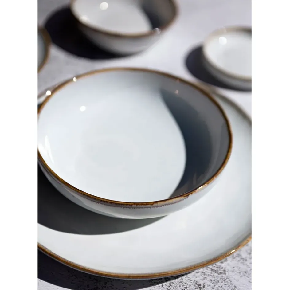 Fabrique de Styles Bols Et Coupelles*Assiette creuse en grès nacré d19cm - Nori