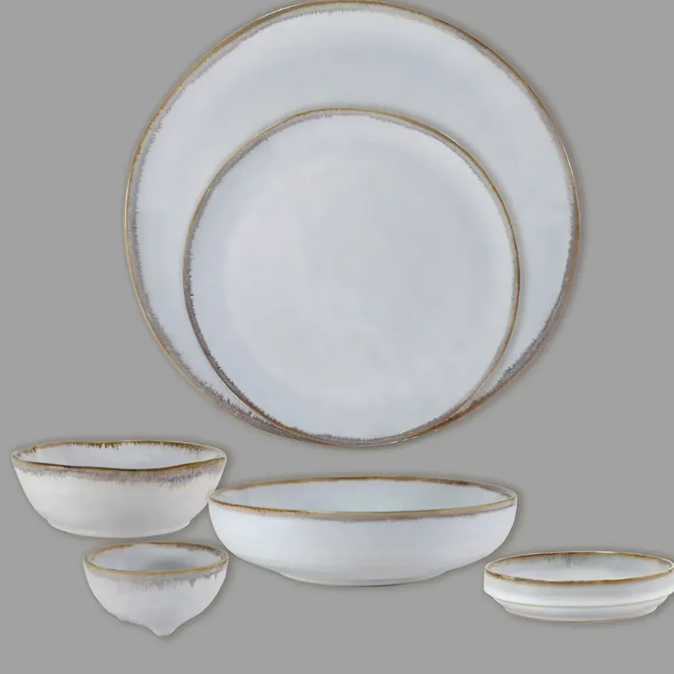 Fabrique de Styles Bols Et Coupelles*Assiette creuse en grès nacré d19cm - Nori