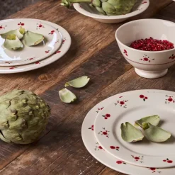 Fabrique de Styles Assiettes*Assiette dessert en faience d22.5cm - Paquerette