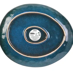 Fabrique de Styles Assiettes*Assiette galet en grès d27.5cm - au gres du temps