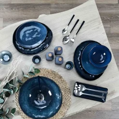 Fabrique de Styles Assiettes*Assiette galet en grès d27.5cm - au gres du temps