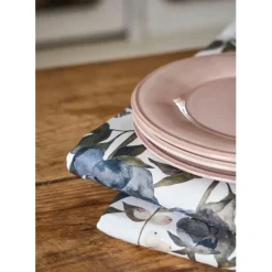 Fabrique de Styles Assiettes*Assiette plate en faïence rose poudré d28.5cm - constance