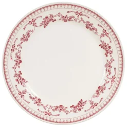 Fabrique de Styles Assiettes*Assiette plate en faïence bordeaux d26cm - faustine
