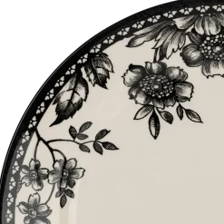 Fabrique de Styles Assiettes*Assiette plate en faïence noir d26cm - Lison