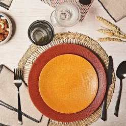 Fabrique de Styles Assiettes*Assiette plate en gres d27cm - vesuvio