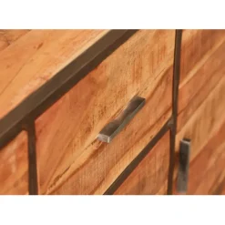 Fabrique de Styles Buffets Et Vitrines*Bahut en acacia et fer noir l150cm - Factory