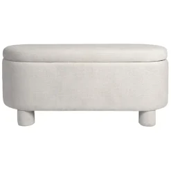 Fabrique de Styles Bancs Et Banquettes*Banc coffre en tissu écru - Tessia