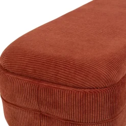 Fabrique de Styles Bancs Et Banquettes*Banc coffre en velours côtelé - Eleonor