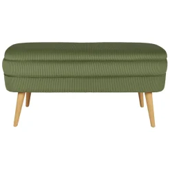 Fabrique de Styles Bancs Et Banquettes*Banc coffre en velours côtelé - Eleonor