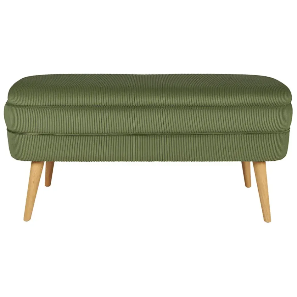 Fabrique de Styles Bancs Et Banquettes*Banc coffre en velours côtelé - Eleonor