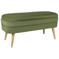 Fabrique de Styles Bancs Et Banquettes*Banc coffre en velours côtelé - Eleonor