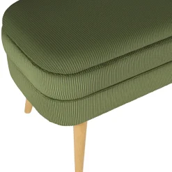 Fabrique de Styles Bancs Et Banquettes*Banc coffre en velours côtelé - Eleonor