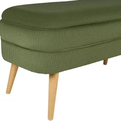 Fabrique de Styles Bancs Et Banquettes*Banc coffre en velours côtelé - Eleonor