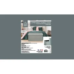 Fabrique de Styles Bancs Et Banquettes*Banc coffre pliable en velours côtelé - Julia