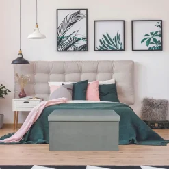 Fabrique de Styles Bancs Et Banquettes*Banc coffre pliable en velours côtelé - Julia