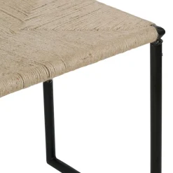 Fabrique de Styles Bancs Et Banquettes*Banc en jute naturel et fer noir - madeira