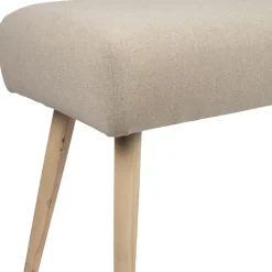 Fabrique de Styles Bancs Et Banquettes*Banc en lin coton et pin écru - Element