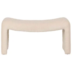 Fabrique de Styles Bancs Et Banquettes*Banc en velours côtelé écru - Minimal