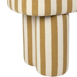 Fabrique de Styles Bancs Et Banquettes*Banc rayé en coton et bois d'hévéa - Belly