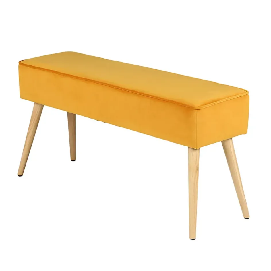 Fabrique de Styles Bancs Et Banquettes*Banc scandinave velours - Popy