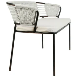 Fabrique de Styles Bancs Et Banquettes*Banquette 2 places en fer noir et coton beige - Cobalt