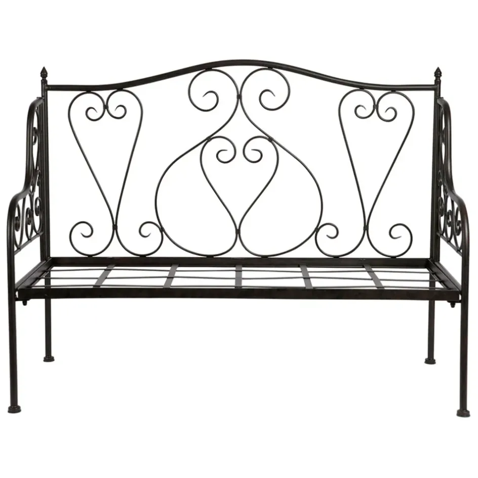 Fabrique de Styles Bancs Et Banquettes*Banquette 2 places en fer forge - Volute