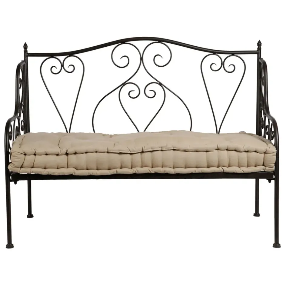 Fabrique de Styles Bancs Et Banquettes*Banquette 2 places en fer forge - Volute