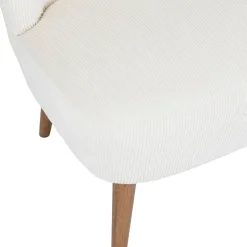 Fabrique de Styles Bancs Et Banquettes*Banquette 2 places en velours côtelé écru - Eleonor