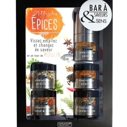 Fabrique de Styles Condiments Et Épices*Bar à épices avec moulin intégré