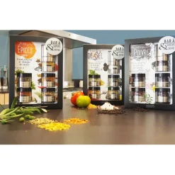 Fabrique de Styles Condiments Et Épices*Bar à sels avec moulin intégré
