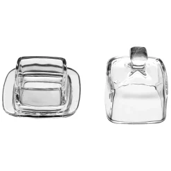 Fabrique de Styles Accessoires De Table*Beurrier carré beurrier en Verre