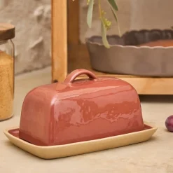 Fabrique de Styles Accessoires De Table*Beurrier en grès - Jade